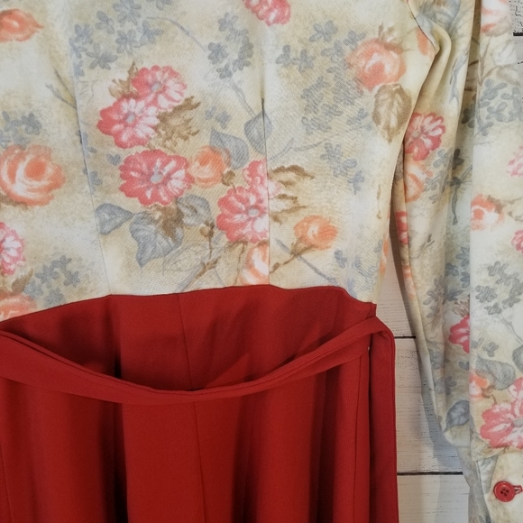 Vintage 70s |  Montgomery Ward Polyester dress - Picture 6 of 9